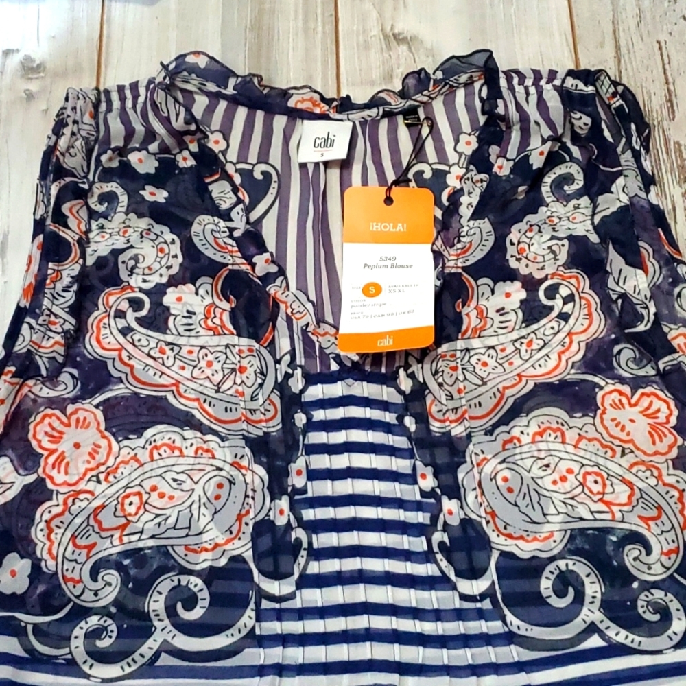 Cabi Peplum Blouse Small